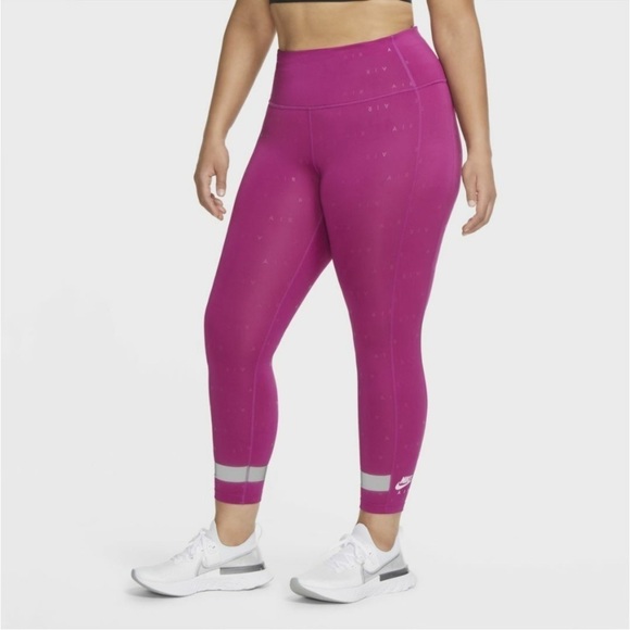 Nike Air Women’s 7/8 Running Leggings plus Size 2X High Rise Athletic Workout - Picture 1 of 16